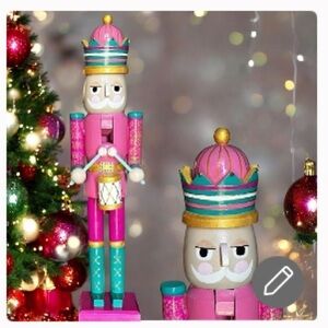 Hand Crafted Colorful Nutcracker Drum Major 18”h